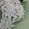 1 Yard Floral Beaded Corded Lace Trim 3.5" Wide Embroidered 100% Polyester Mesh for Special Dresses